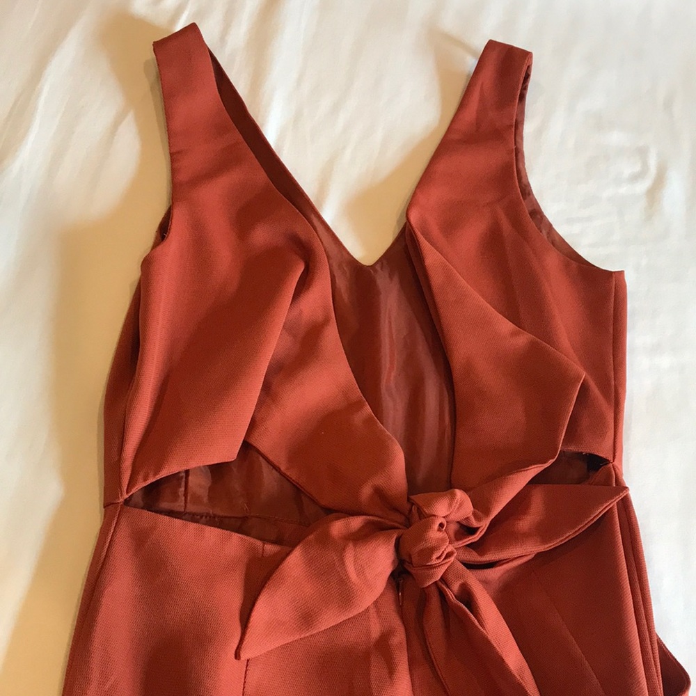 Stylish romper burnt orange
